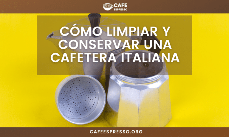 Cómo limpiar y conservar una cafetera italiana