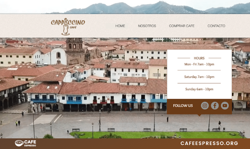 Cafeteria Cappuccino Café Cusco